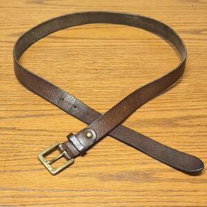 Men's Classic Brown Leather Belt